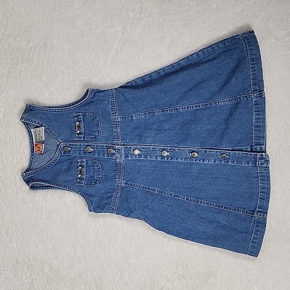 McDonald's Other - Vintage 90's McKIDS McDonald's Denim Button Closure Dress